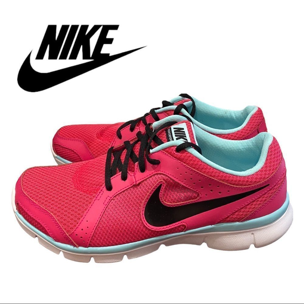 New Nike Flex Experience RN 2 Vivid Pink Black White Tennis Shoes Sneakers 11